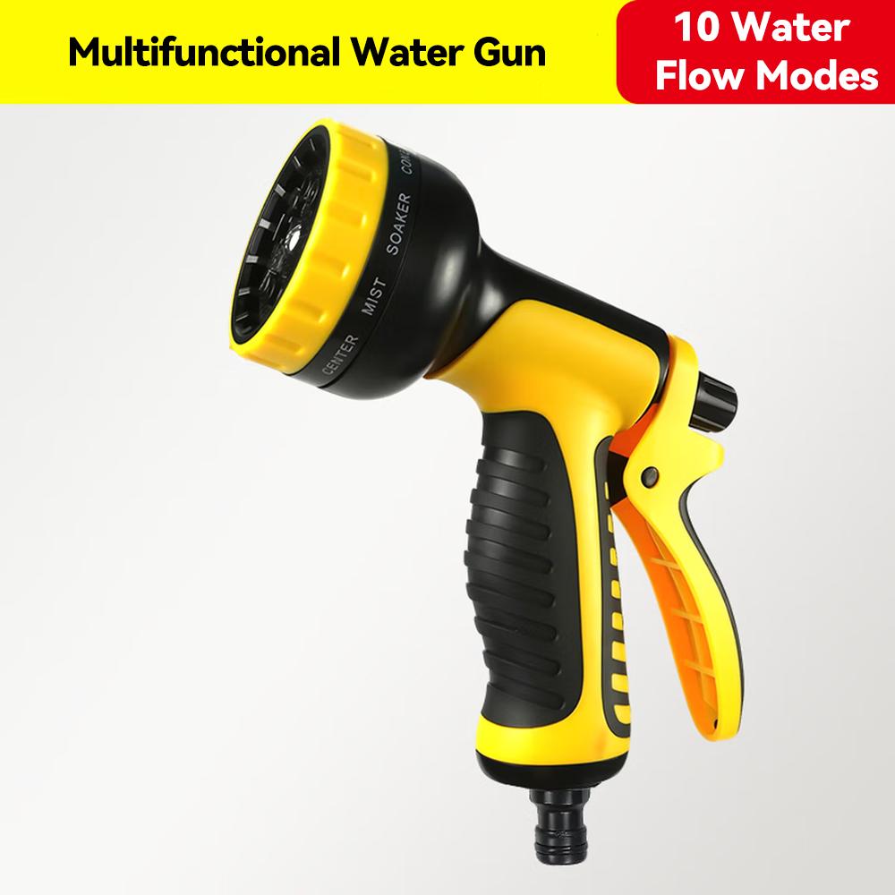 

10-Pattern Multifunctional High-Pressure Water Gun Garden Hose Nozzle for Plant Watering Car Washing Yard Household Irrigation