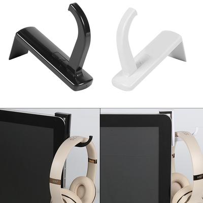 Wall Mount Headphone Hook Universal Monitor Side Headphone Hanger Stick-On Headphone Holder for Home Office Gamer