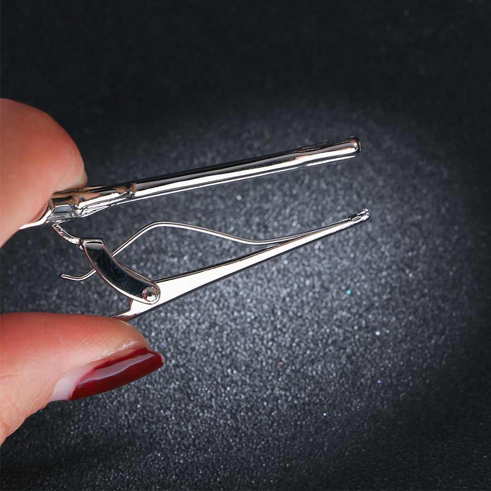 Key Shape Silver Metal Wedding Gifts for Men Necktie Clips Pin Glasses Shape Jewelry Tie Clip