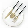 Belle Table Dinnerware Set Gold Black