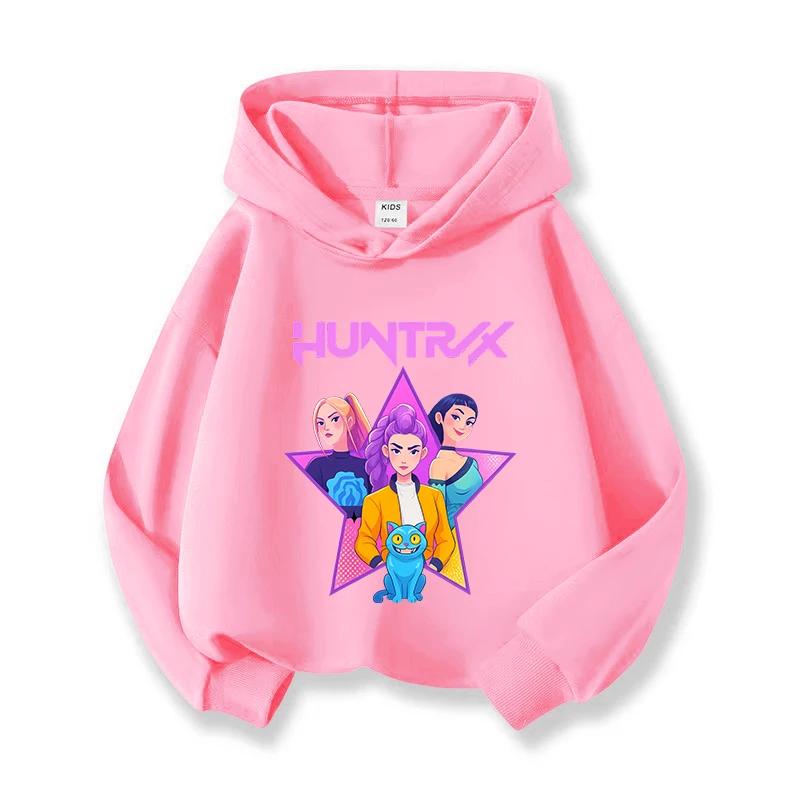 KPop Devil Hunter Cartoon Printed Fashion Children's Hoodie Casual Comfortable Hoodie