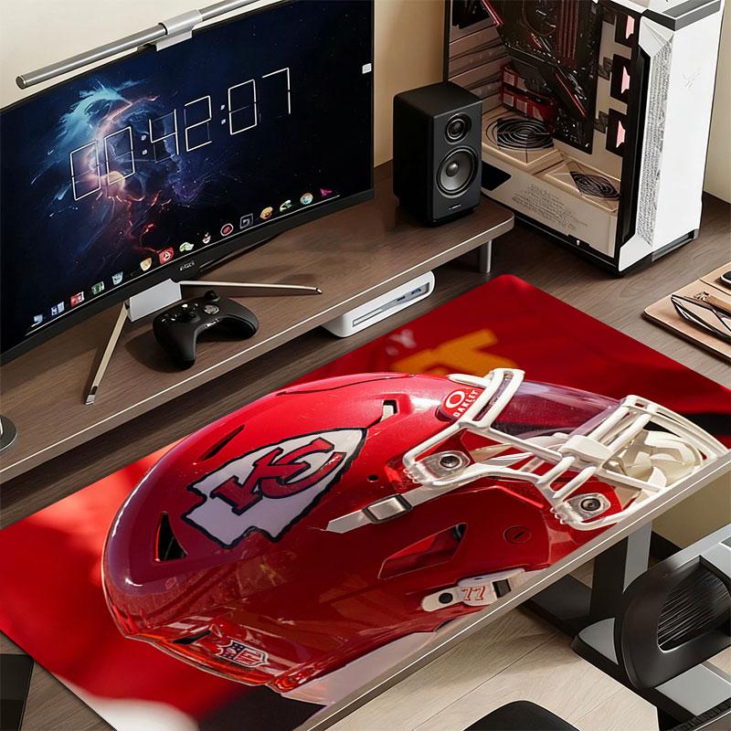 Chiefs Kingdom Mouse Pad, Large Gaming Desk Mat, Non-slip XXL Mousepad for Laptop & Tablet, Mini PC Playmat with Stitched Edges