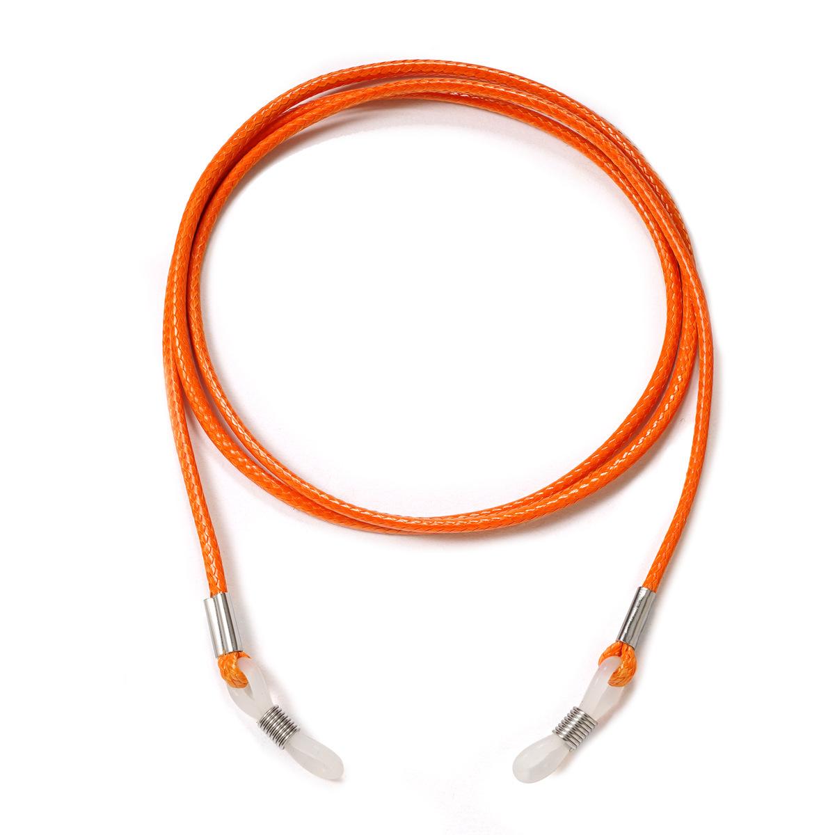 

Корейская мода Нескользящий вощеный шнурок Цепочка для очков для детей - Ремешок для очков от солнца на шею со шнурком против падения. оранжевый