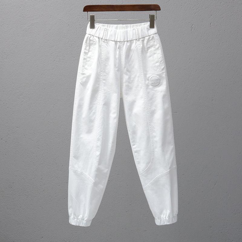 Women Fashion Ealstic Waist Jogger Pants Casual Loose Baggy Pants Harem Pants With Belt