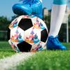 Twirlywoos Indoor Soccer Ball Colorful Machine Stitched PVC Size 5 Team Training Competition Ready Durable High-Bounce Cool Sports Gift