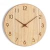 Handun 12-inch Japanese Style Wooden Wall Clock