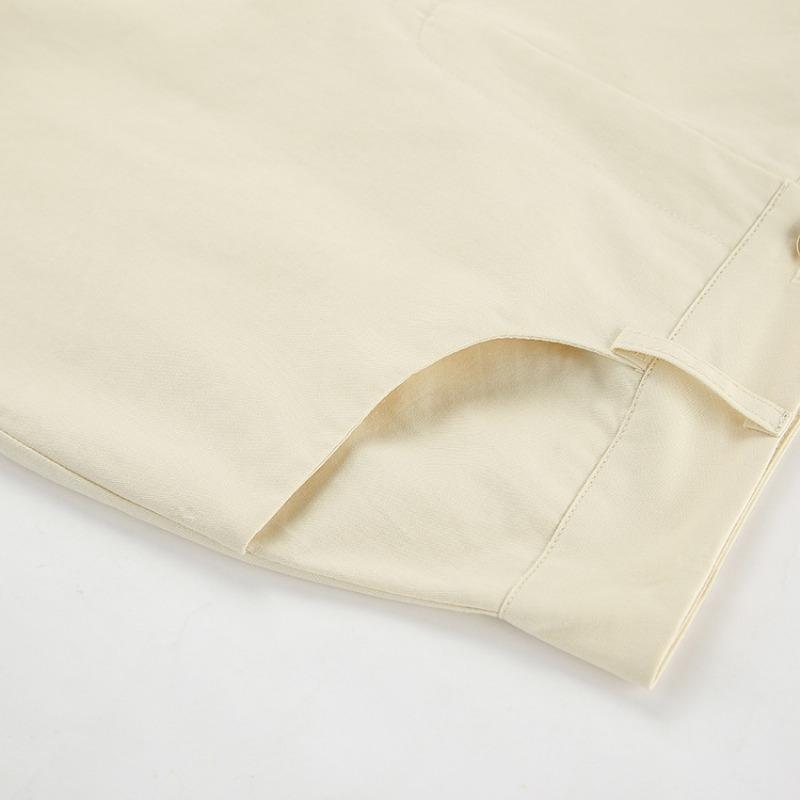 Autumn and Winter Elegant Solid Color Fashion Women's Skirt Slim Fit High Waist All-match Pocket Slit Skirt for Women