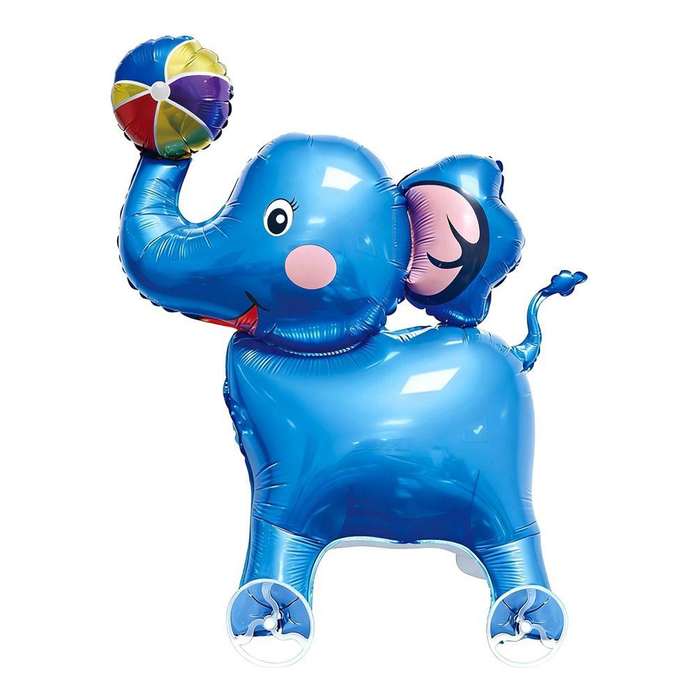 Drawing Foil 4D Dinosaur Balloons With Wheels Foil Balloons With Wheel Birthday Festivity