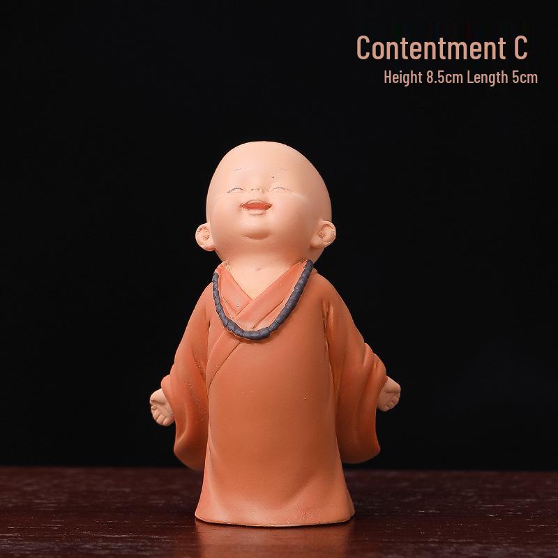 Creative Chinese Monk Ornaments for Home Decor - Living Room, TV Cabinet, Entrance, Tea Table, Study & Office Decorations