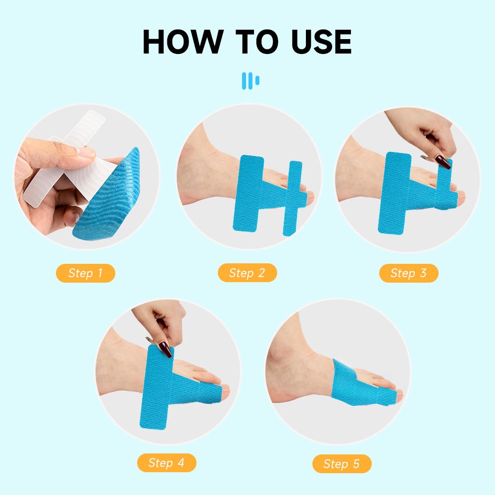 Bunion Corrector Tape Hallux Valgus Orthosis For Big Toe Pain Relief Correction Toe Separator Sports Protective Straightener