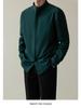 2025 Men's Slim Fit Non-Iron Long-Sleeve Business Shirt - Light, Mature Korean Style for Spring and Autumn