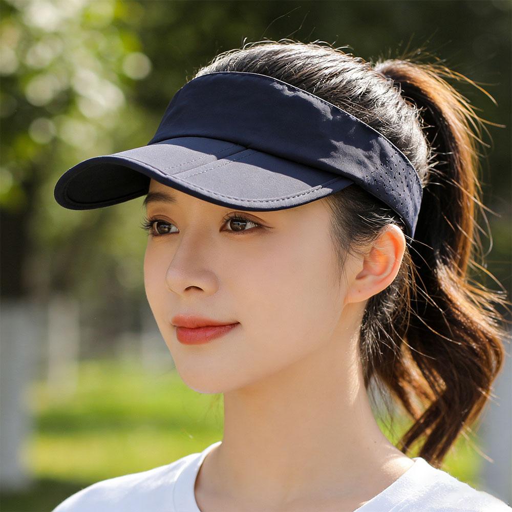 Summer Empty Top Sun Visor Hat adjustable Baseball Caps for Women Men UV Protection Sports Tennis Golf Running Sunscreen Hat