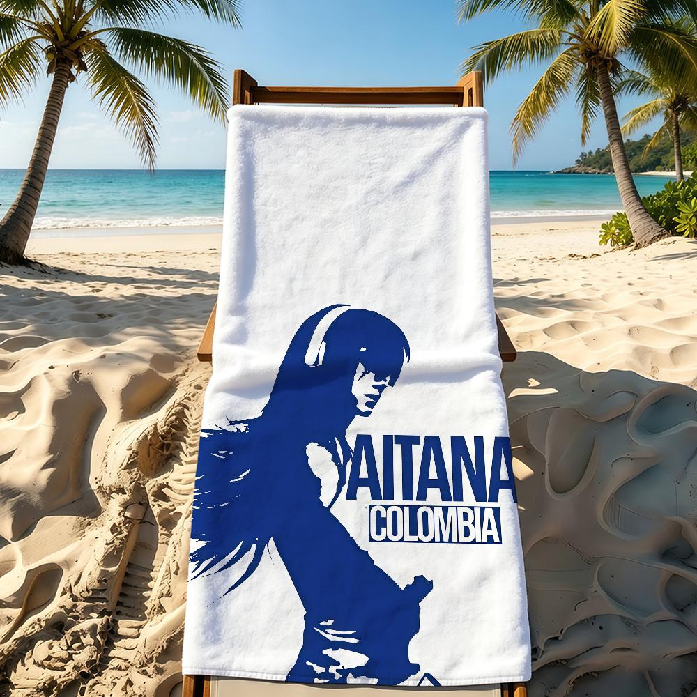 Towel A-Aitana For Azul Outdoor Camping Beach Towel Super Absorbent Quick-Drying Summer Ainger Cuarto Towel