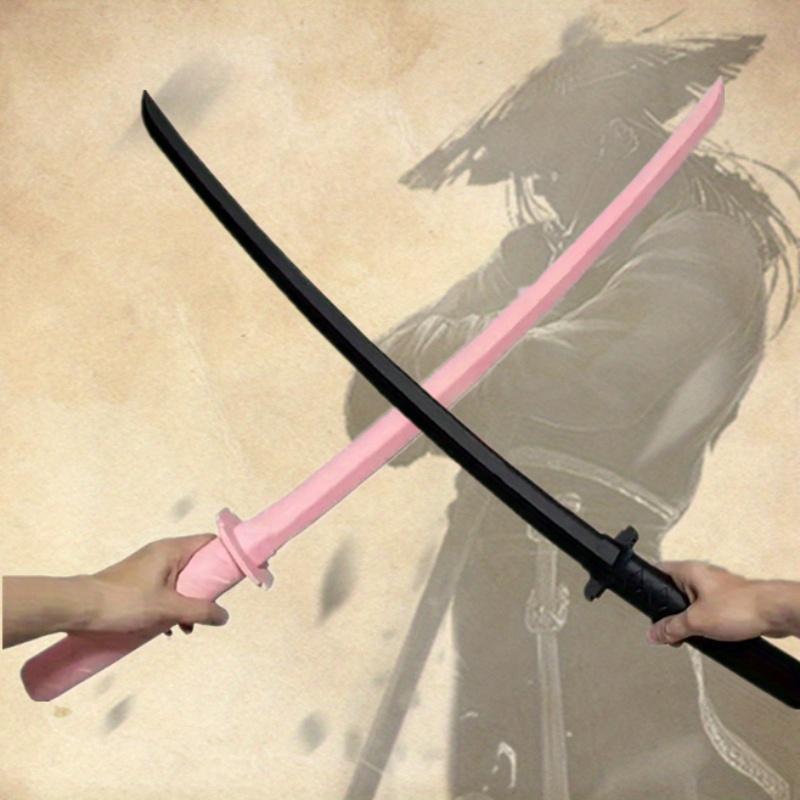 3D Printing Samurai Katana Genuine Sword Gravity Retractable Ninja Knife Cosplay Props Real Sized Japanese Katana Sabre Kid Toy