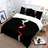 Abstract Red And White Face Art Print Soft Comfortable Duvet Cover Bedding Set Included 1*Duvet Cover  2*Pillowcases Luxury Gift