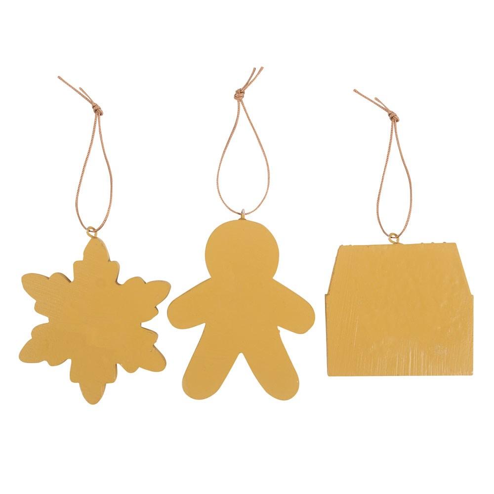 Something Different Gingerbread Hanging Decoration (Pack of 3)