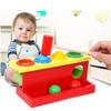 Wooden Toddler Color Matching Hammering Toy Interactive Ball Game For 1-2-3 Year Olds
