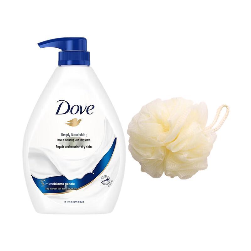 

Dove Deep Nourishing Beauty Shower Lotion 680g with Loofah