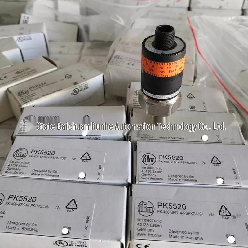 PK5520 IFM Pressure Sensor with Intuitive Switch Point Setting - New, Original, In Stock PK5520