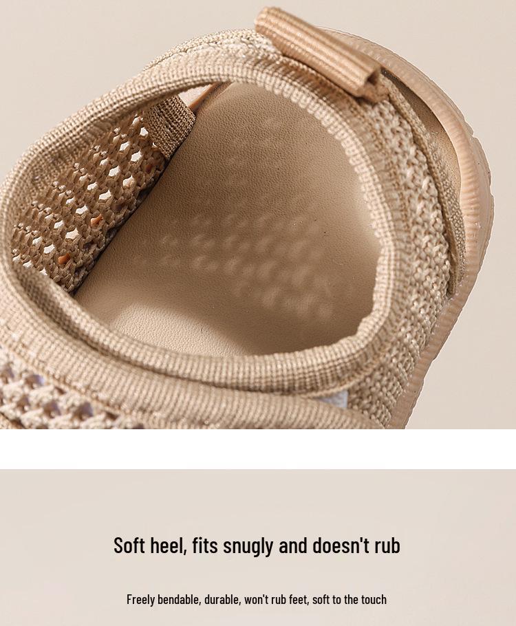 Sommersandalen für Babys: Atmungsaktives Mesh, rutschfeste weiche Sohle für Mädchen & Jungen