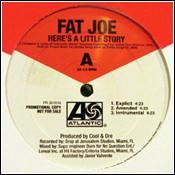 

12inch Record FAT JOE - Here s A Little Story / Victim PR301616PROMO ATLANTIC 2005 US Rap & Hip-Hop/R&B Used