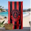 Charlton Athletic Personalized Printed Beach Towel Soccer Logo Support Custom Name Text Absorbent Towel For Sport Travel Special Gift
