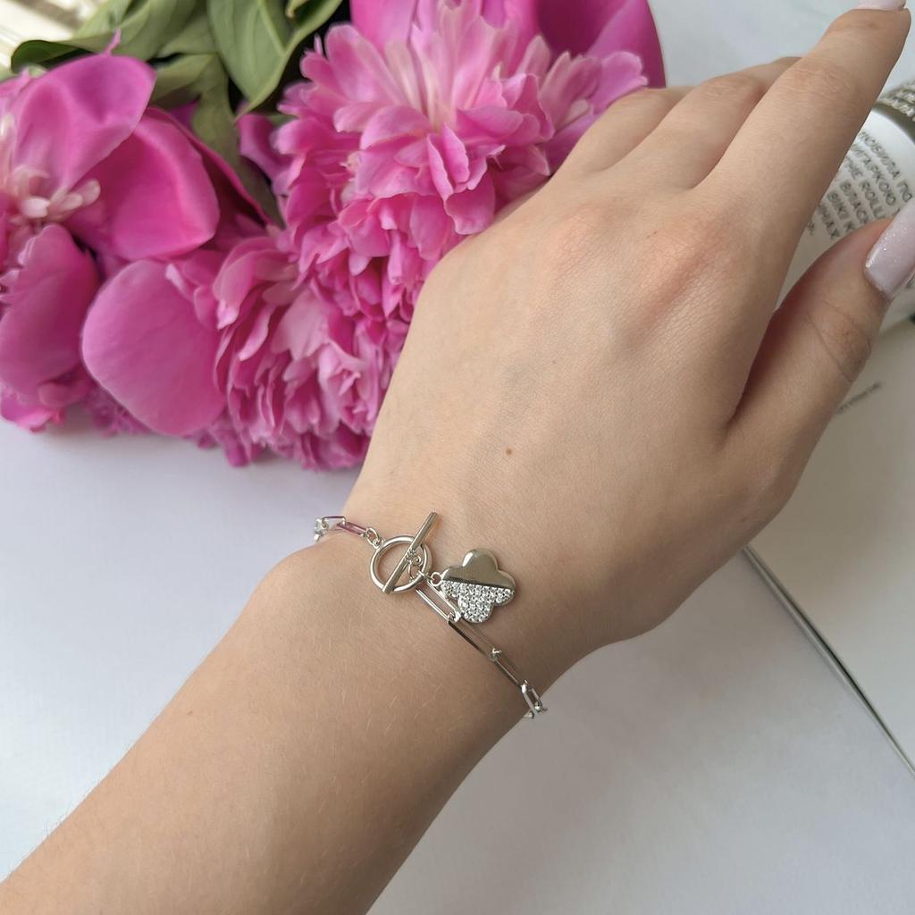 Silver Bracelet with Cubic Zirkonia (2143505)