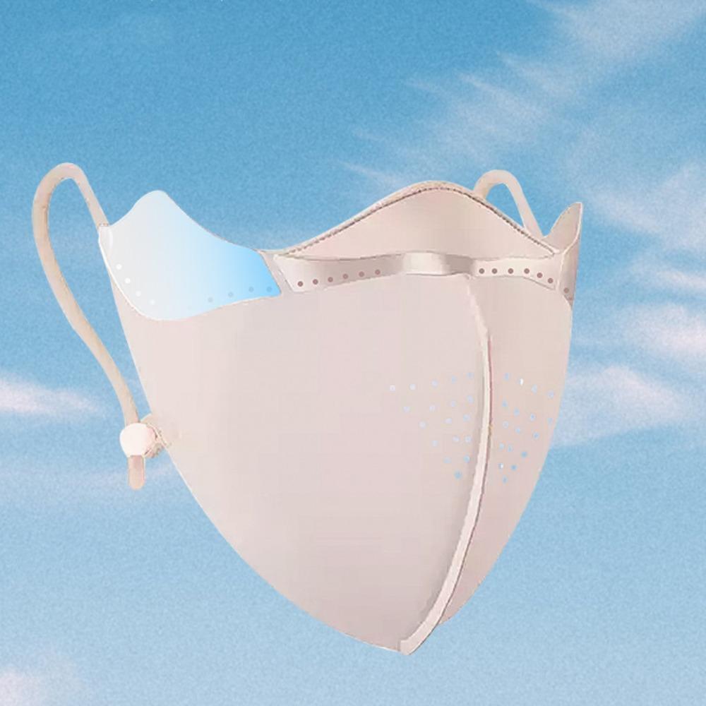 Sunscreen Face Scarf Face Cover UV Protection Face Gini Mask Adjustable Ice Silk Mask Fishing