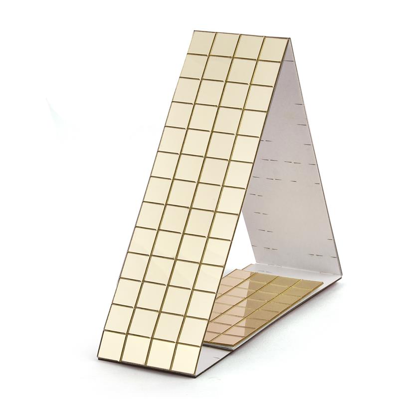 3D samoprzylepne prawdziwe szklane rzemiosło Mini kwadratowe lustra mozaikowe płytki naklejki łazienka DIY ręcznie robione rzemiosło dekoracja domu tworzenie