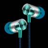 Fashion Braided Wired Stereo Sound Volume Control Phone Laptop In-ear Earphones