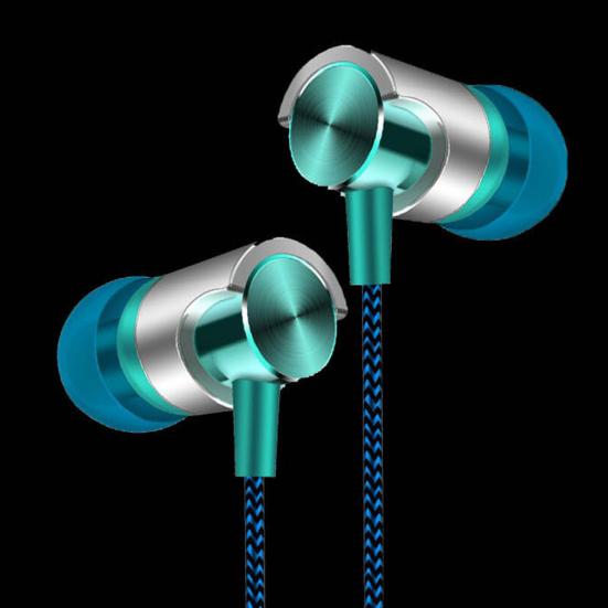Fashion Braided Wired Stereo Sound Volume Control Phone Laptop In-ear Earphones