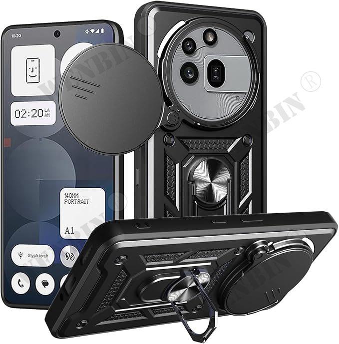

Case For Nothing Phone 3 3a Pro 2a Cover Lens Protection With Ring Magnetic Holder Coque Fundas Nothing Phone (2a)