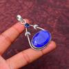 Blauer Saphir Edelstein Anhänger : 925er Sterlingsilber Handgefertigter Schmuck Anhänger