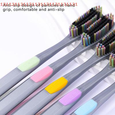 Large Head Bristle Toothbrush for Adults Anti-Slip Wide Design Deep Oral Cleaning To Remove Tooth And Smoke Stains 1/5 Pcs