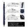 Mitsubishi Pencil Jetstream Edge Ballpoint Pen 0.38 Limited Full Black SXN100338FB