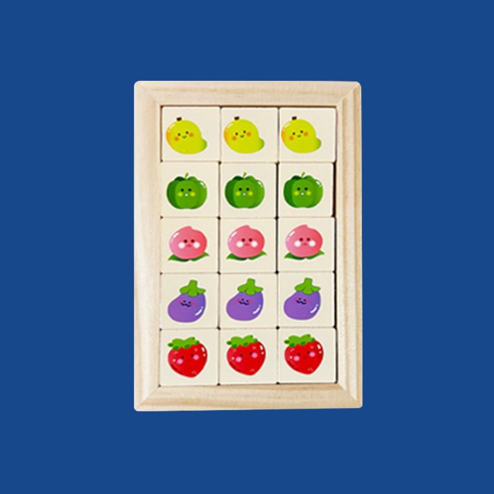 

Игровые блоки Движущиеся скользящие игрушки Раннее образование Интеллектуальная головоломка Дети Мальчики Fruits