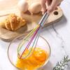 Manual Silicone Whisk Manual Egg Beater Durable Kitchen Pastry Tools Cake Baking Utensil Mixer for Baking and Cooking