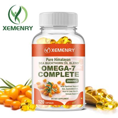 Omega-7 Complete 2000mg- Organic Sea Buckthorn Oil, Palmitoleic Acid- Anti-Aging