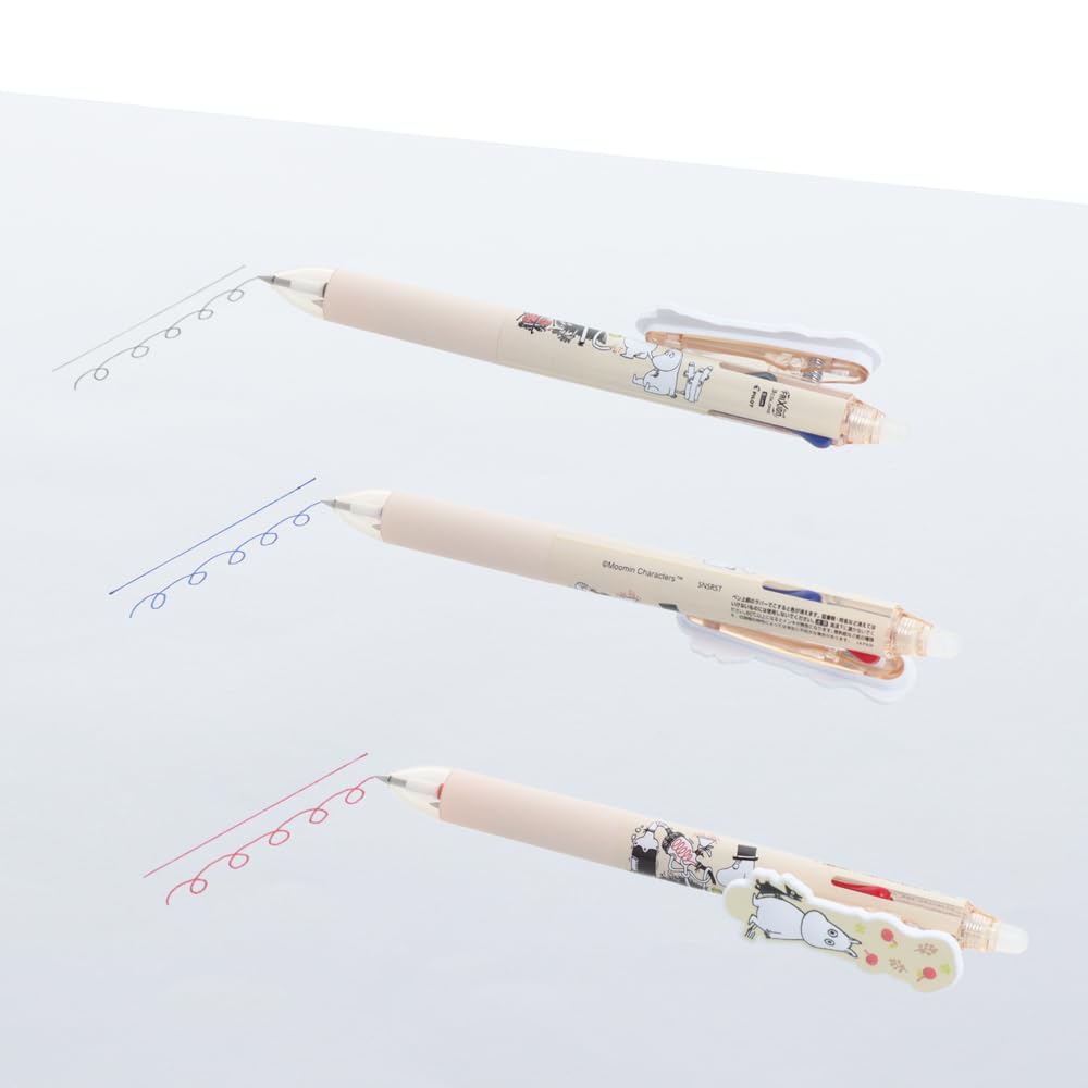 Stationery Moomin Gel Ballpoint FriXion 3 2024 S4656741 Sun-Star Pen, Slim, Autumn/Winter, Moomin,