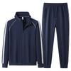 Spring Autumn Men's Tracksuit Cotton Sports Suit Sweatshirt  2-piece Set Middle-Aged And Elderly Casual Cardigan Hoodies Set