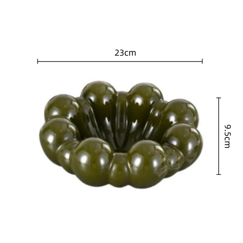 Keramik Obstteller Blumenschale Wohnzimmer Desktop Aufbewahrungsbehälter Obstschale Snackschale Schmuckschale Heimdekoration