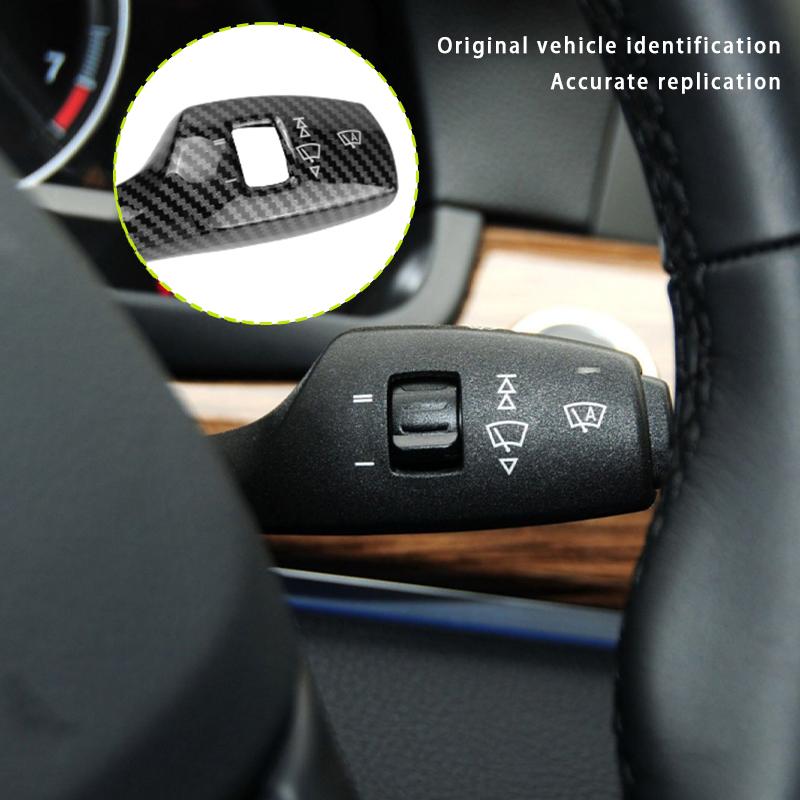 Turn Signal Wiper Switch Trim Steering Wheel Headlight Switch Control Cover Interior Accessories For BMW 1 3 4 5 6 7 Series