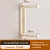 Wall-Mounted Clothes Rack for Balcony & Household Drying, Hanging, and Storage
