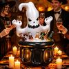 Party-Eiskübel Aufblasbarer Geister-Eimer, Halloween-Getränkekübel, Weißer Auslaufsicherer Getränkekühler für Dekoration, Outdoor-Picknick-Aufbewahrung Snack