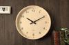 KATOMOKU plywood cypress wood wall continuous second diameter clock, dial, km-34LRC clock, hand, 30.4cm (radio-controlled clock)