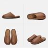 Johnature Pantofole piatte traspiranti con suola morbida Ciabatte aperte vintage in vera pelle Scarpe da donna versatili