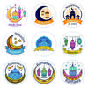 60-120pcs Eid Ramadan Kareem Decor Ramadan Mubarak Stickers Muslim Islamic Kareem Happy Aid Gifts Ramadan and Eid Decor for Home