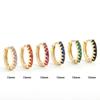 Trendy round colorful zircon earrings - women's jewelry