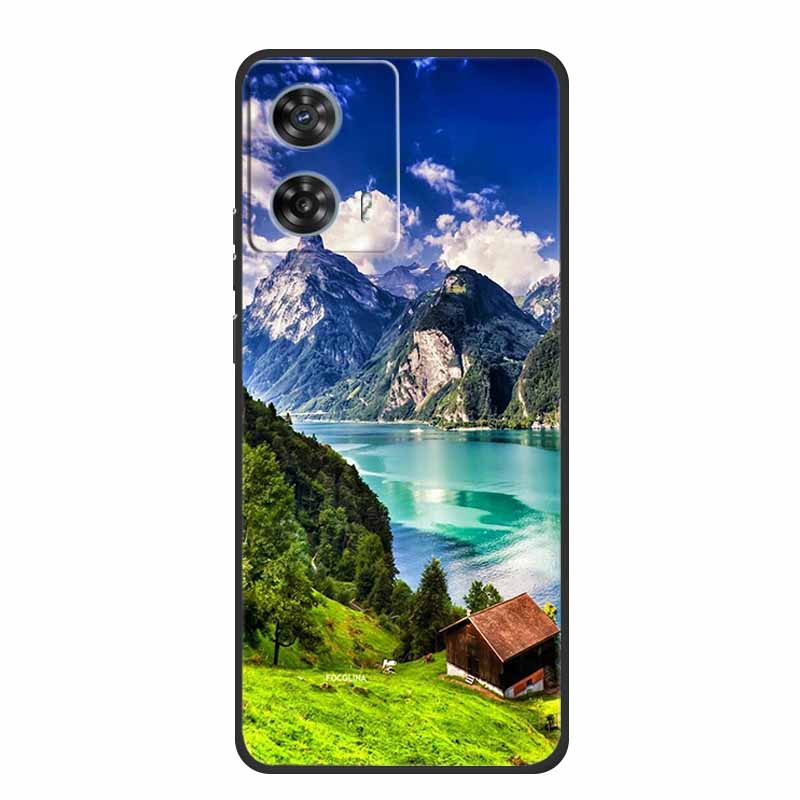 Phone Case For Moto Edge 50 Fusion Back Cover Case Shockproof Black Silicone Soft Funda For Motorola Edge 50 Fusion Case 6.7"