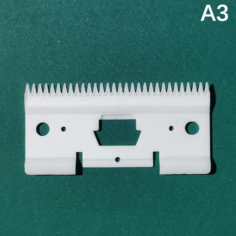 Mașină de tuns ceramică cu 2 găuri cu dinți eșalonați, cu lamă mobilă, fără fir, cu lamă înlocuibilă pentru mașină de tuns